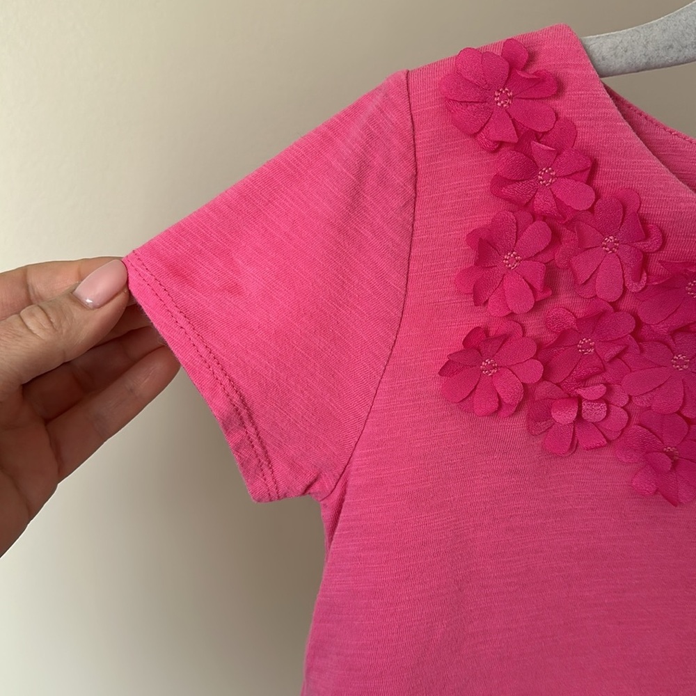 Oshkosh B’Gosh Short Sleeve Floral T-Shirt Size 5 - Picture 5 of 10